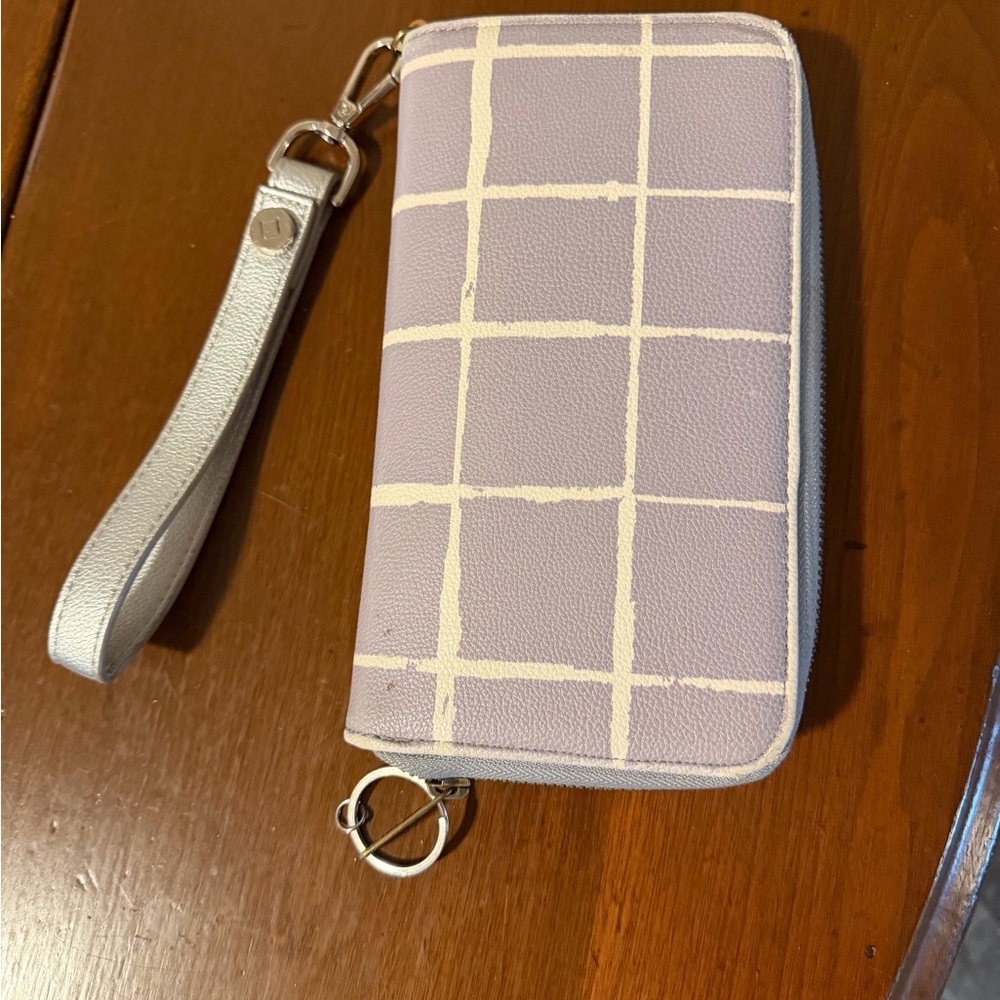 Thirty-One  Benjamin grey  wallet with Silver Strap